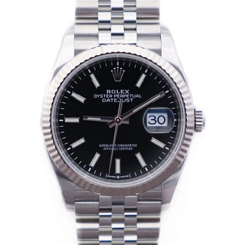 rolex datejust 36 black dial 2019|rolex datejust 36mm price.